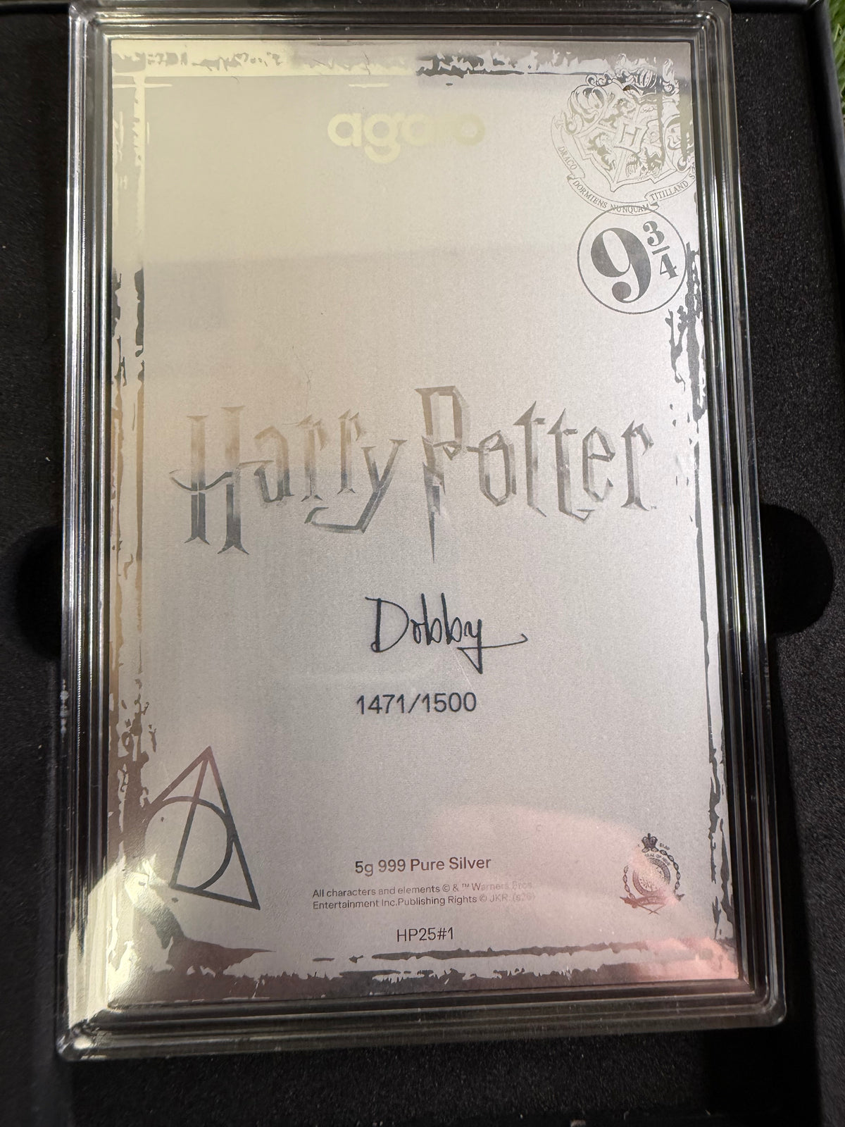 Agoro Harry Potter 25 Years of Magic Dobby 5g 999 Pure Silver 1471/1500 - 2026