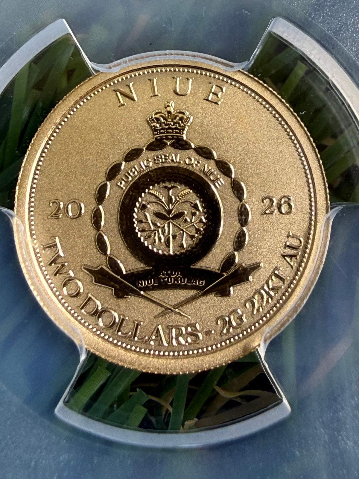 PCGS PR70 2 Gram 22kt Gold Mermaid - Earth Reflection Coin Niue 2026