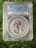 Niue Mermaid 2026 Baby Pink Hair 1 OZ .999 Fine Silver PCGS PR70