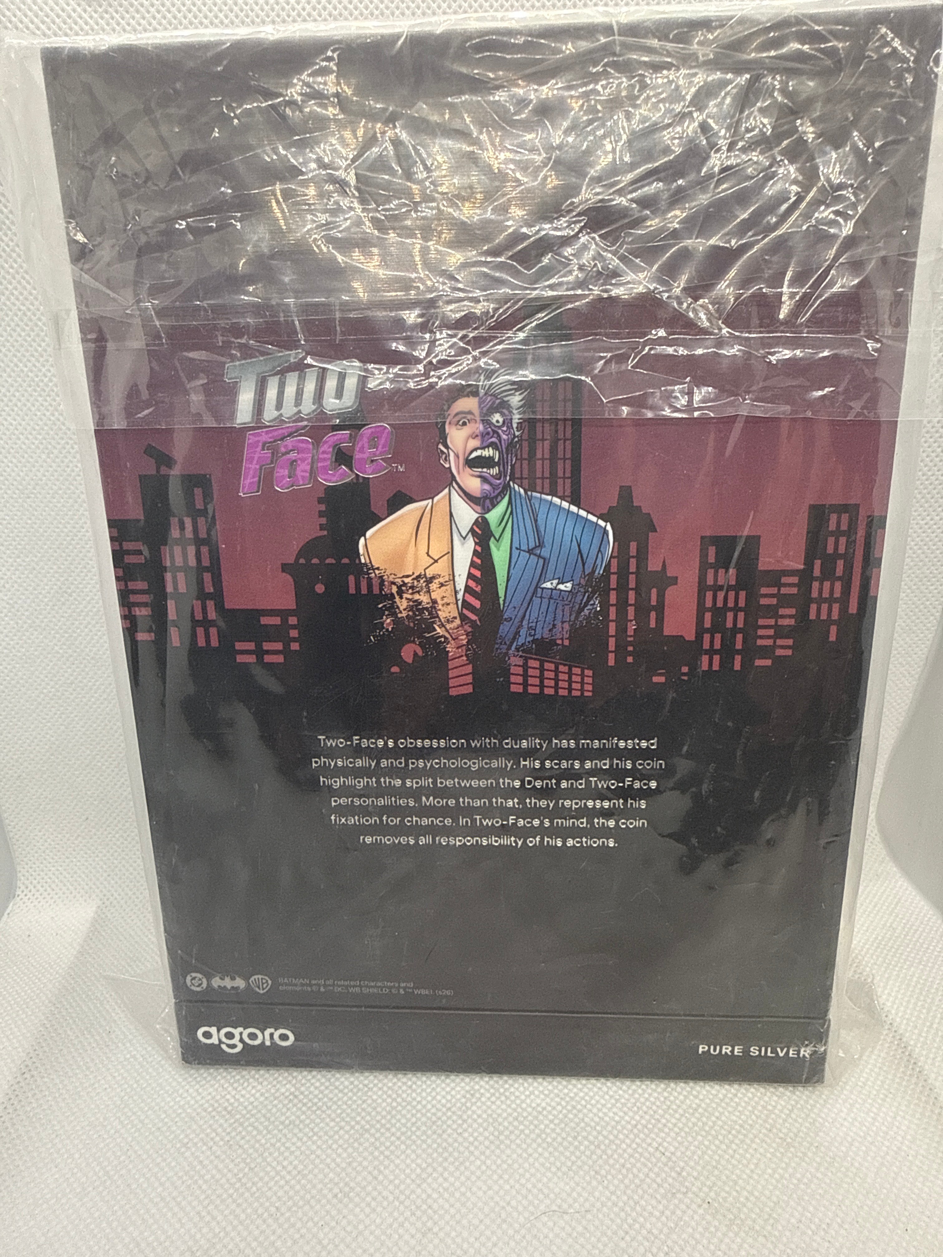 1/2oz 999 Silver+5g 999 Silver Foil 2026 Agoro Two-face Collectible 2000 mintage