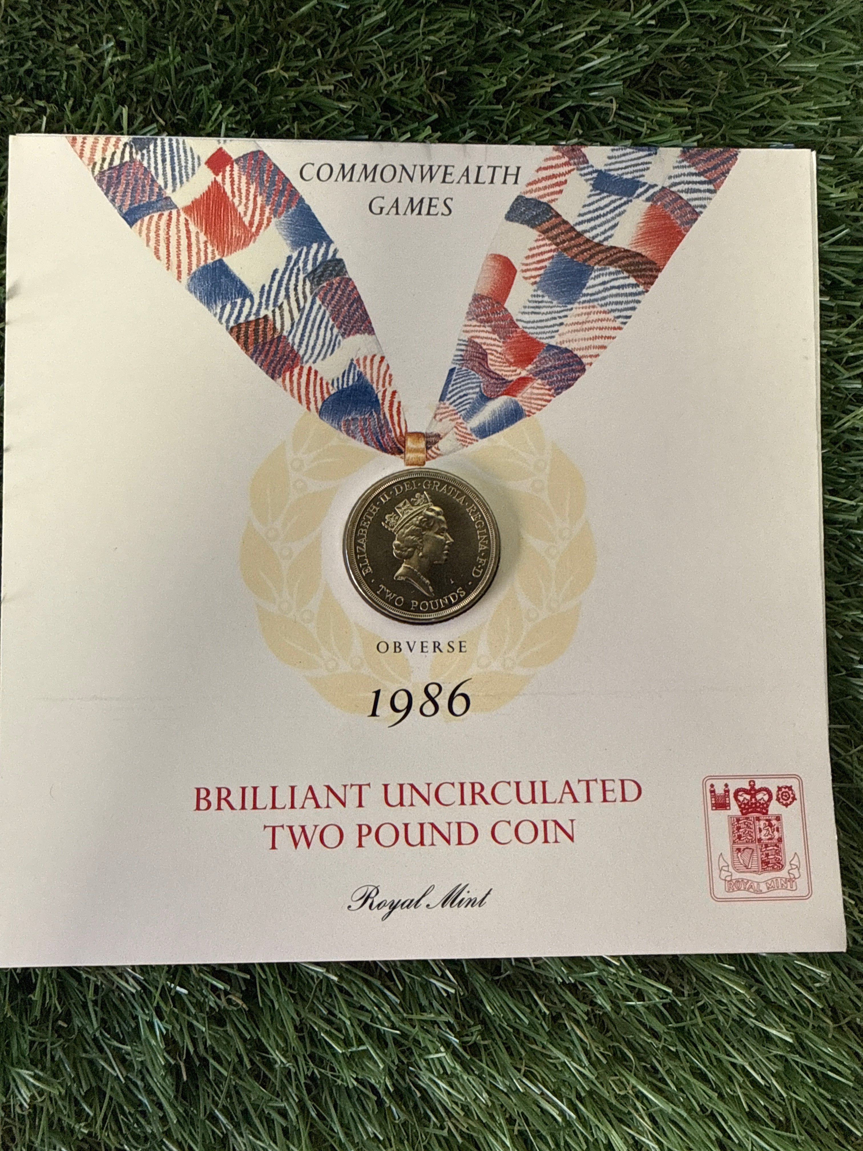 Commonwealth Games 1986 commemorative £2 coin in presentation pack