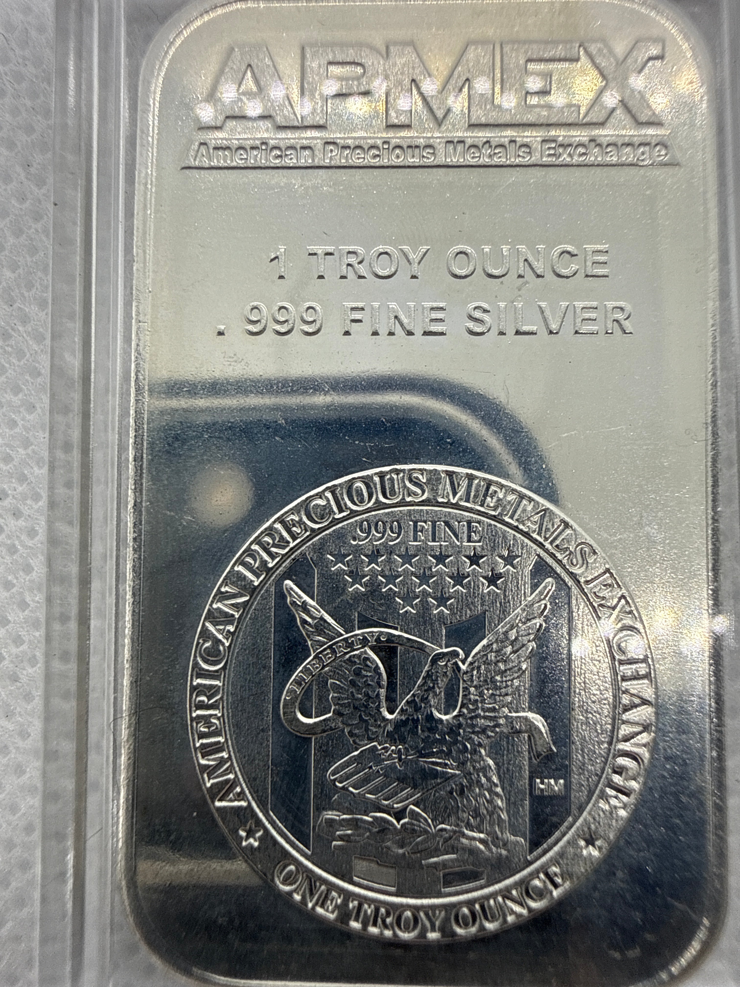 APMEX - 1 Troy Oz Fine 999 Silver Bar in Capsule