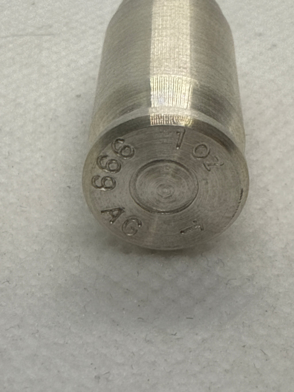 1 Troy oz  .45 ACP Silver 999 Bullet