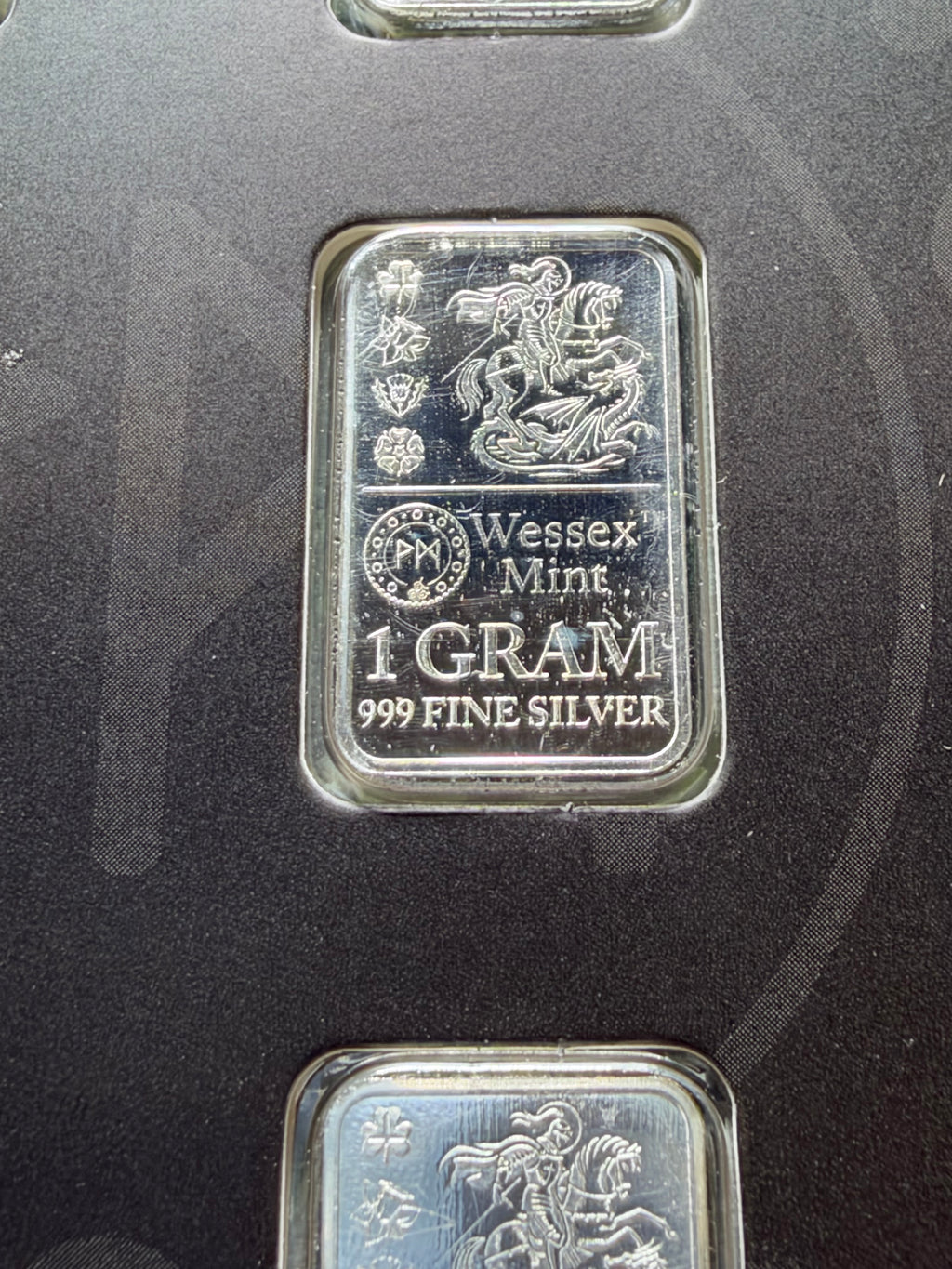 Wessex Mint Silver 6 x George and The Dragon 1g 999 Fine Silver Bars🐉