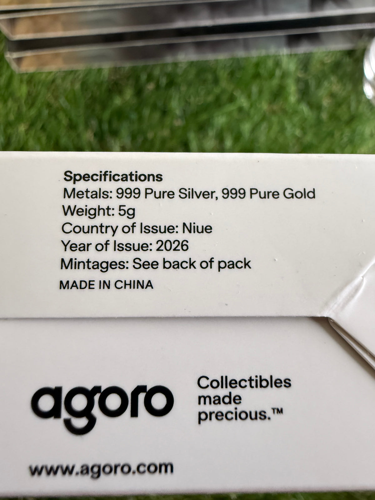 Agoro 2026 Superman Blind Box - Tier 2 508/1000 5 gram Silver Foil