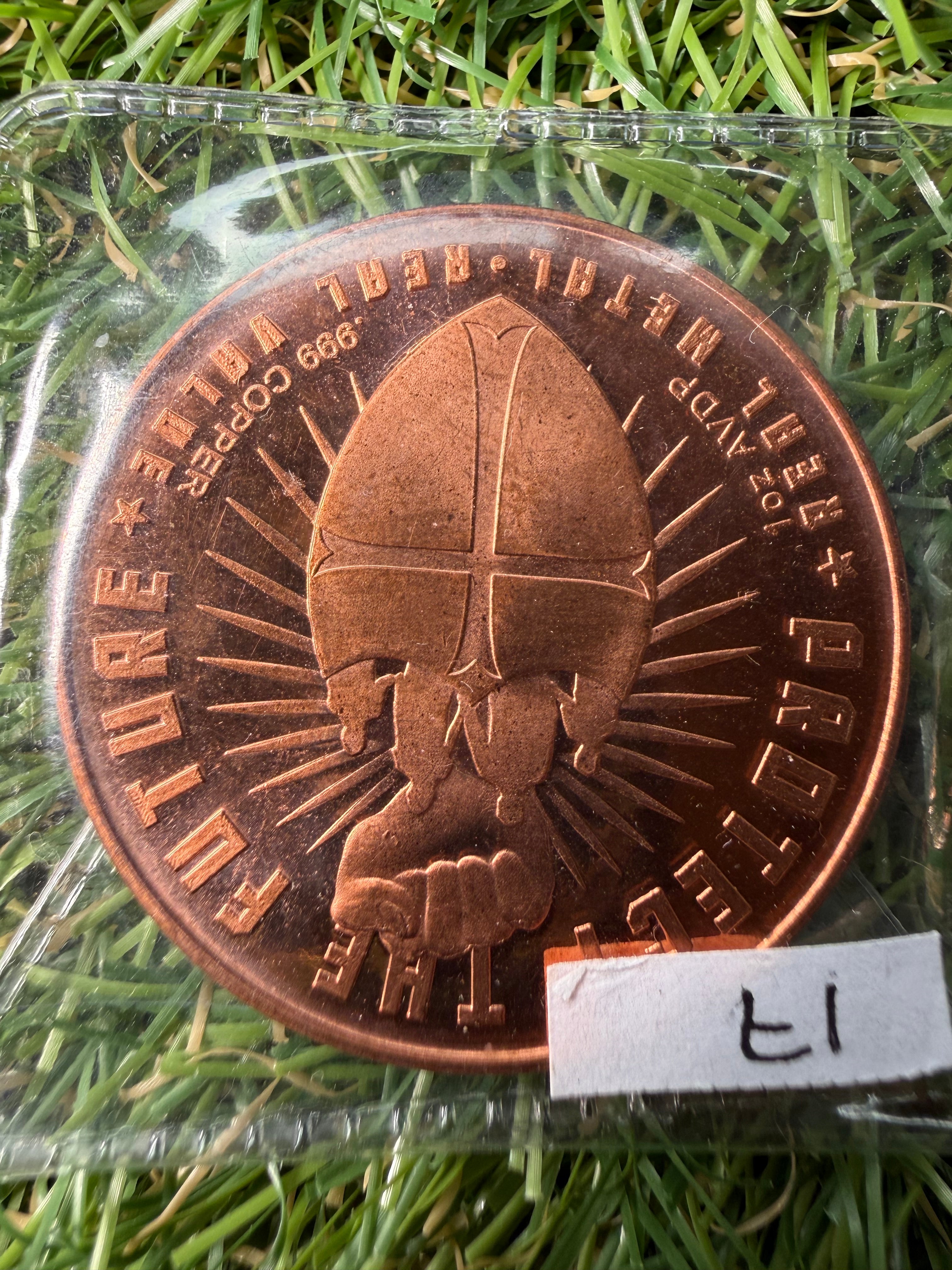1 oz Copper rounds various designs and mints available