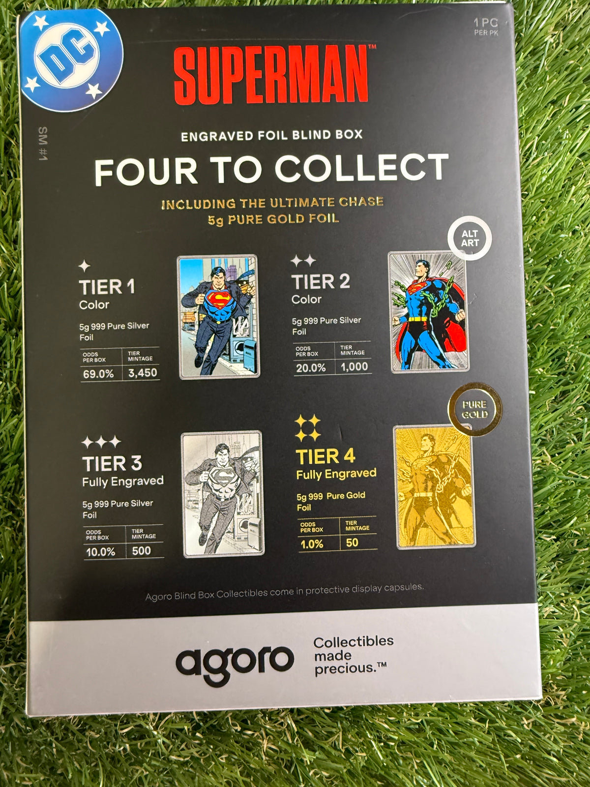 Agoro 2026 Superman Blind Box - Tier 2 508/1000 5 gram Silver Foil