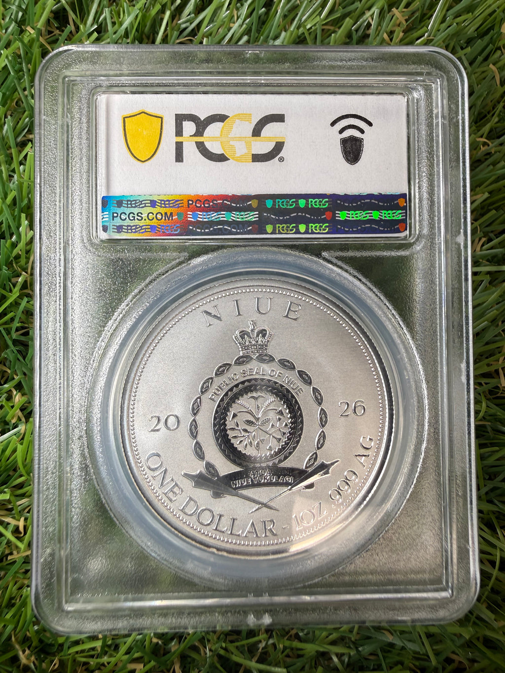 Niue Mermaid 2026 Baby Pink Hair 1 OZ .999 Fine Silver PCGS PR70