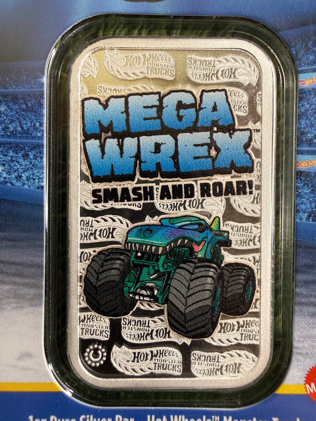 2026 PAMP - Hot Wheels - Mega Wrex - 1 oz 999 Silver Bullion Bar In TEP