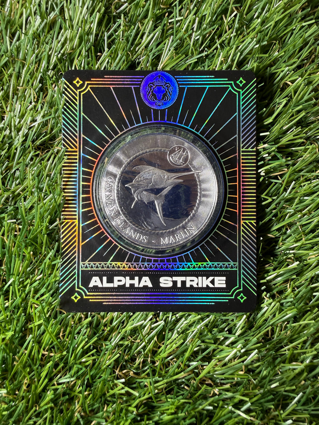 2025 Scottsdale Mint Cayman Islands Marlin 1 oz Silver Coin Alpha Strike™ in Certi-Lock case