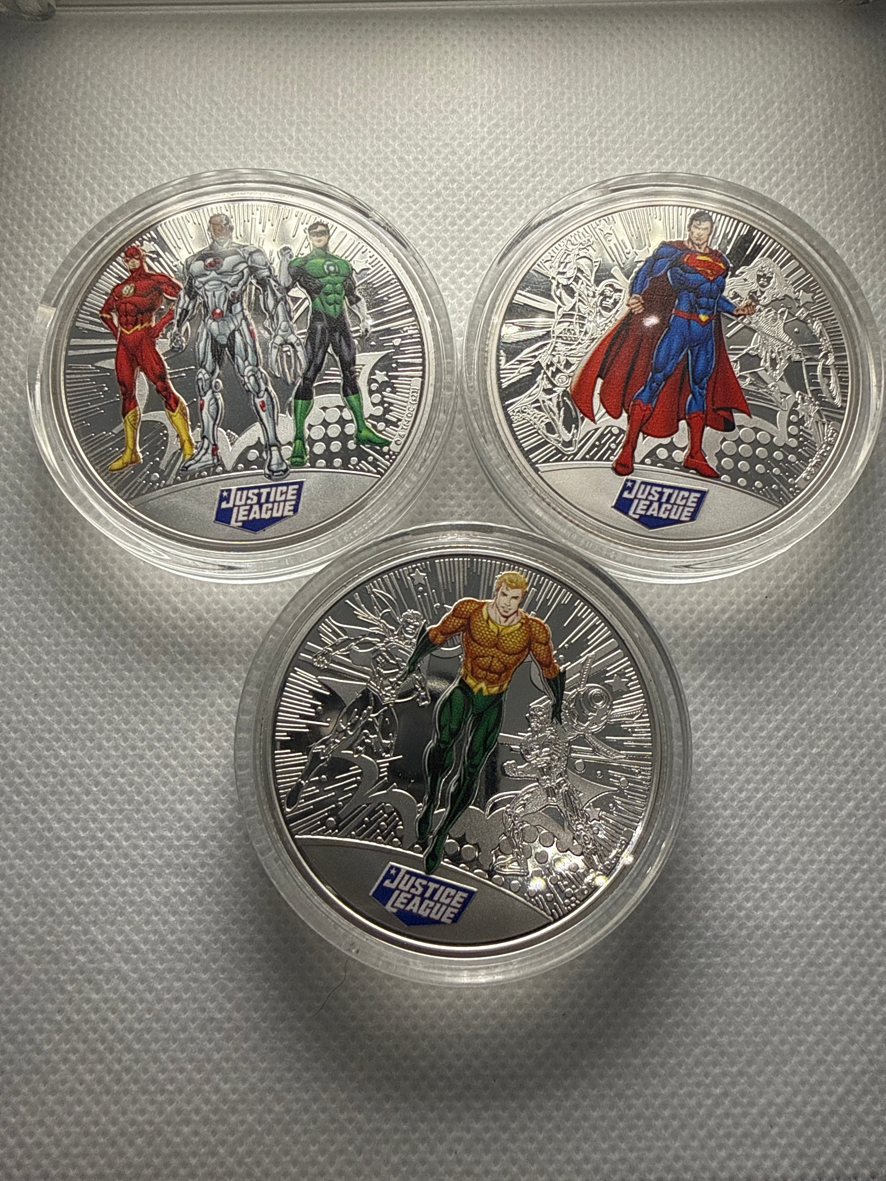 DC Comics Justice League Silver Plated Commemorative Coin - Various Available