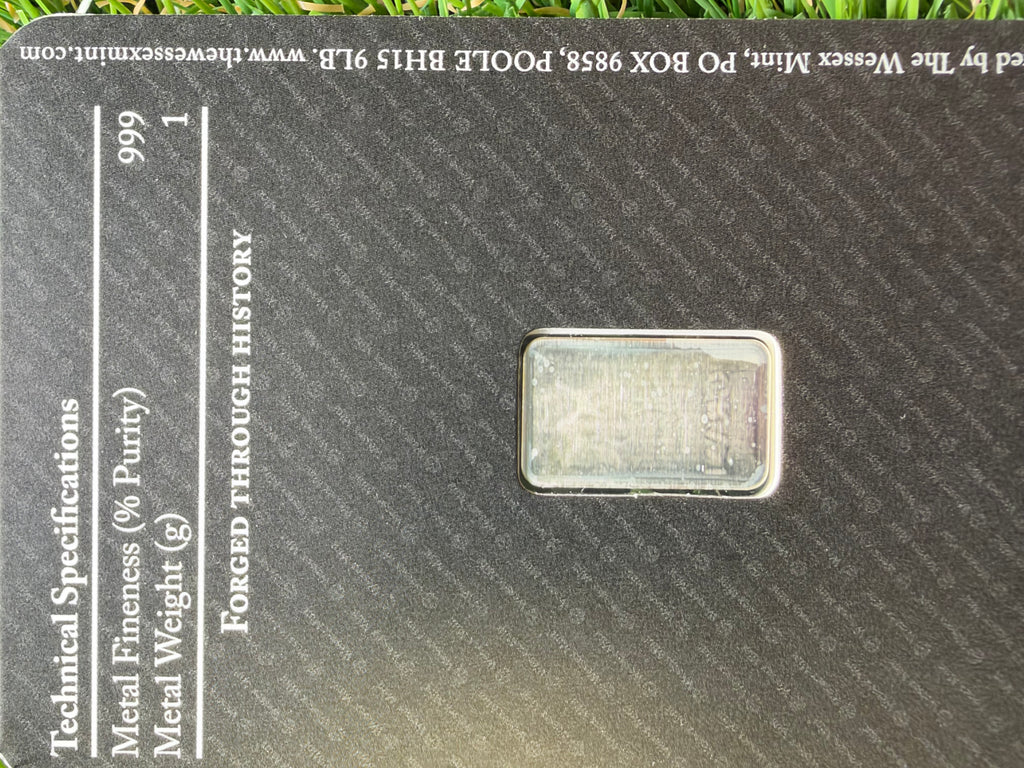 Wessex Mint Vienna Philharmonic 1g Solid Silver Bullion Bar