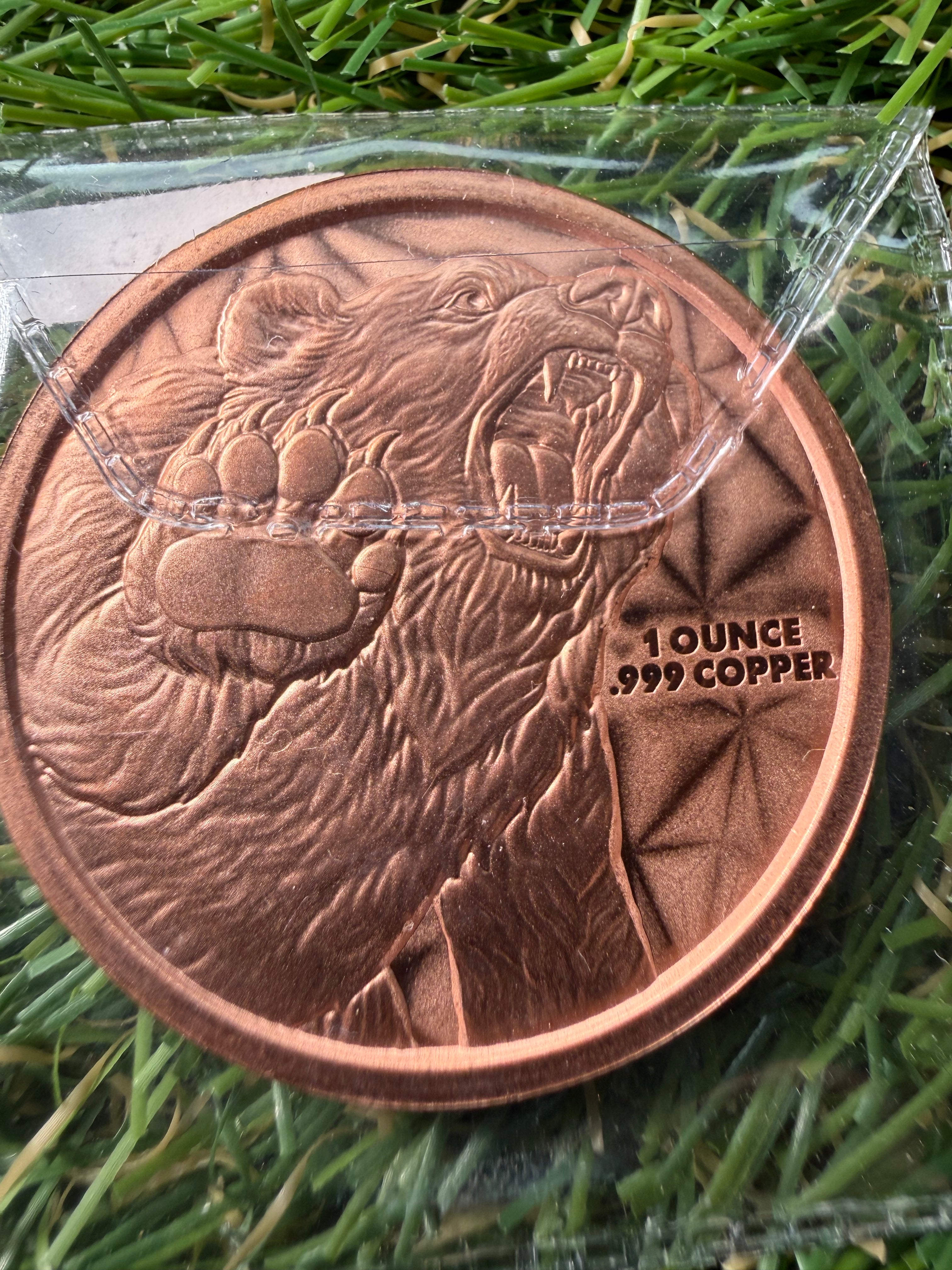 1 oz Copper rounds various designs and mints available
