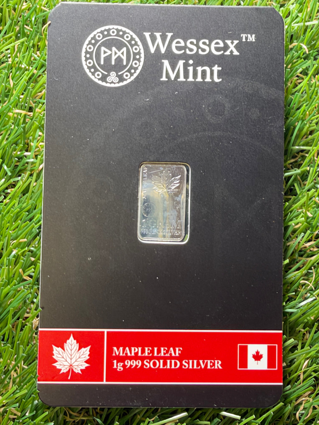 Maple leaf .999 Solid Silver 1g Bar Wessex Mint.  Collect - Gift - Invest. 🍁