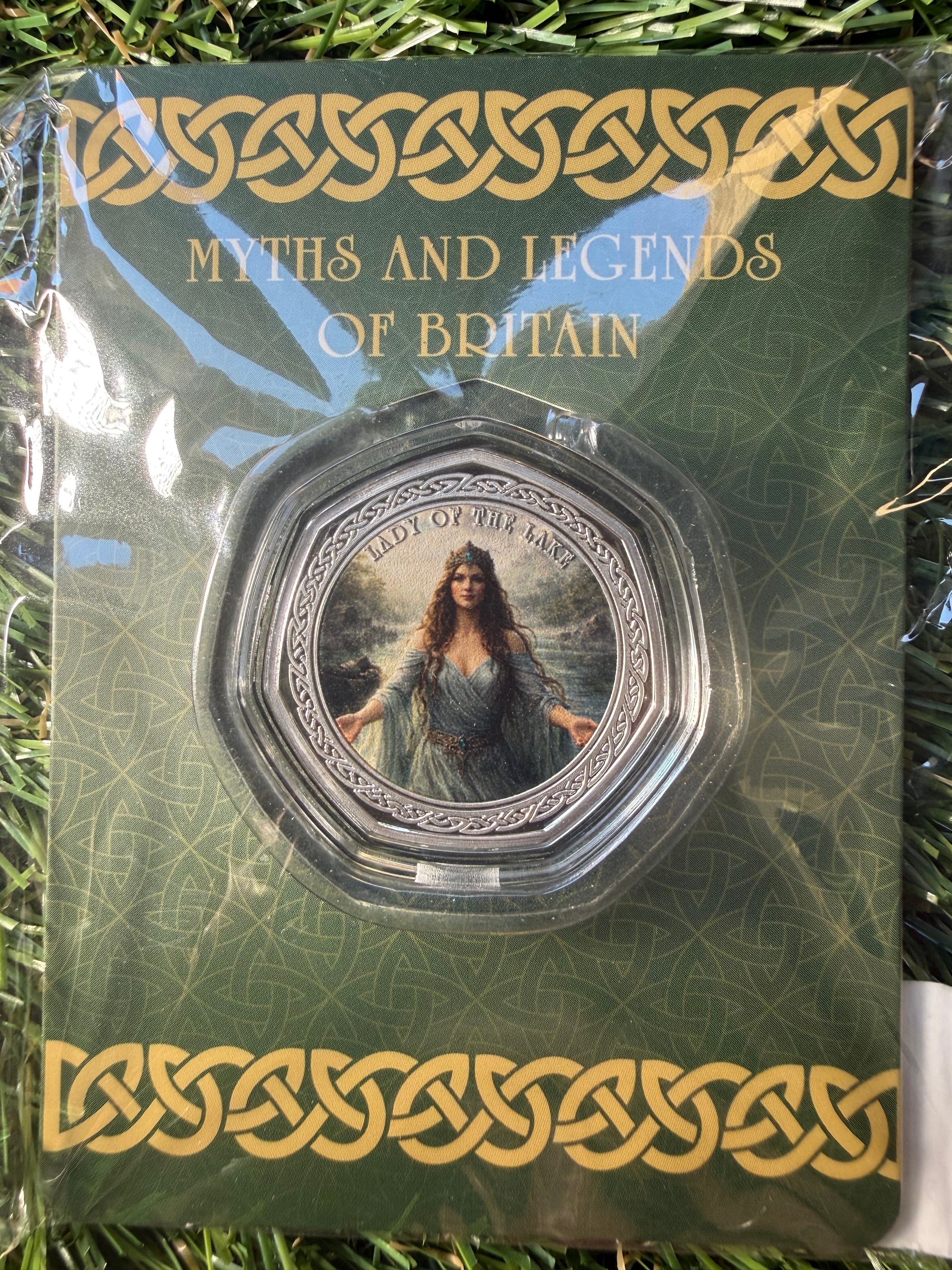 Myths and Legends of Britain 999 Silver Plated Coin Collection in presentation packs