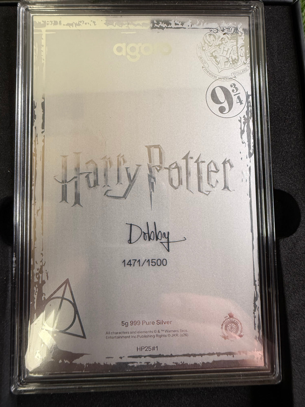 Agoro Harry Potter 25 Years of Magic Dobby 5g 999 Pure Silver 1471/1500 - 2026