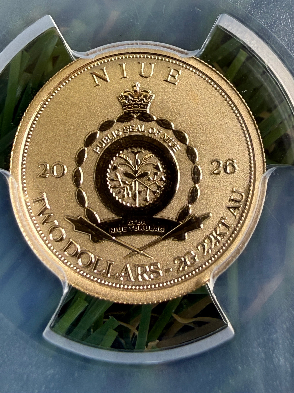 PCGS PR70 2 Gram 22kt Gold Mermaid - Earth Reflection Coin Niue 2026