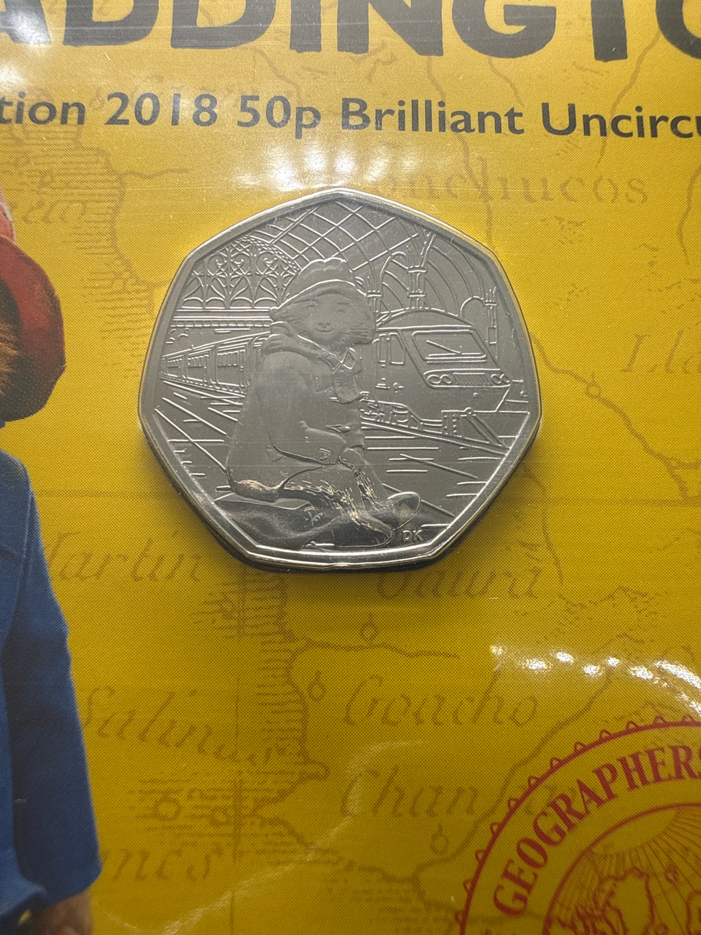 The Royal Mint Paddington at the Station BU 50 Pence Coin 2018 in presentation Pack