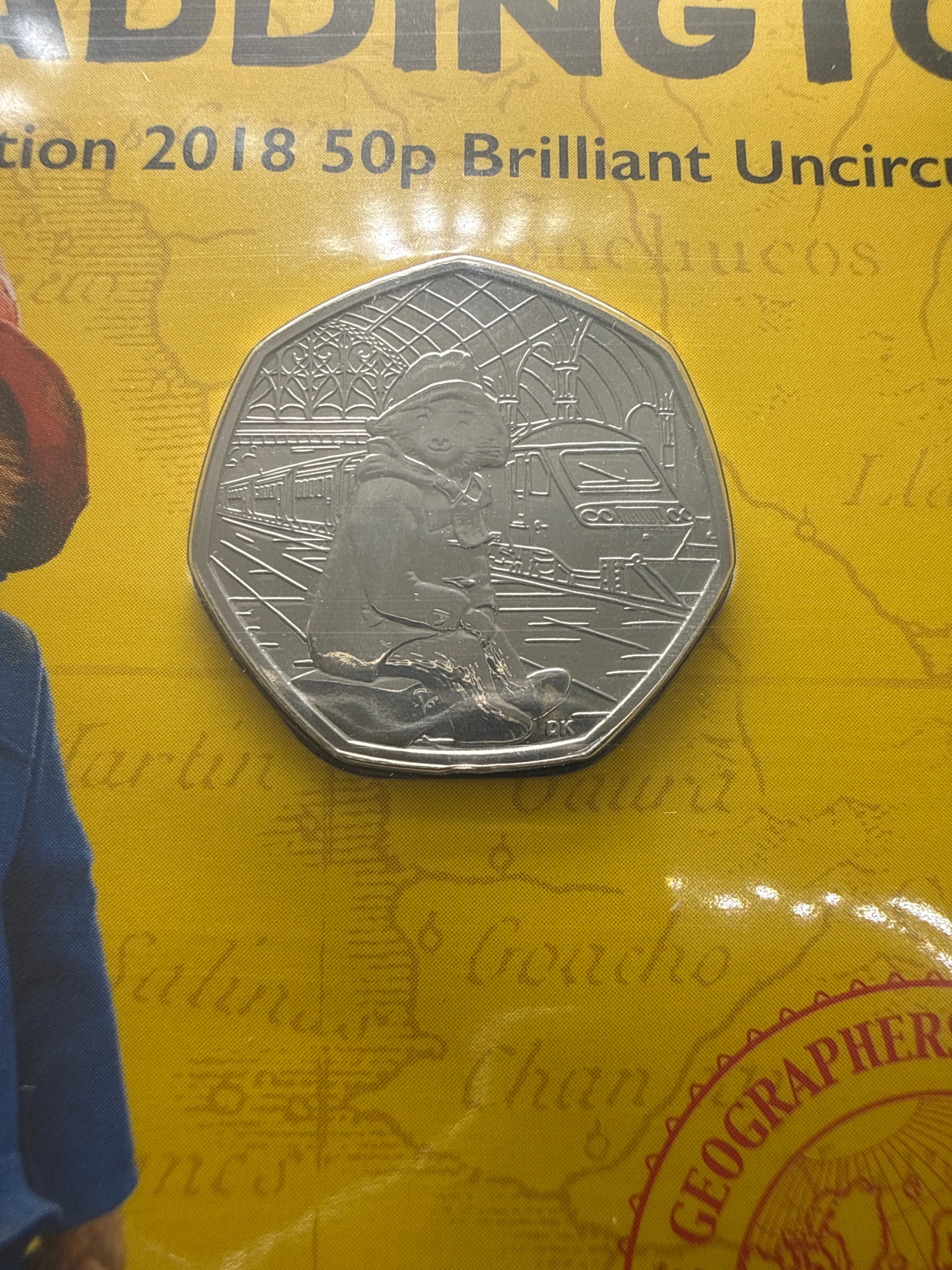 The Royal Mint Paddington at the Station BU 50 Pence Coin 2018 in presentation Pack