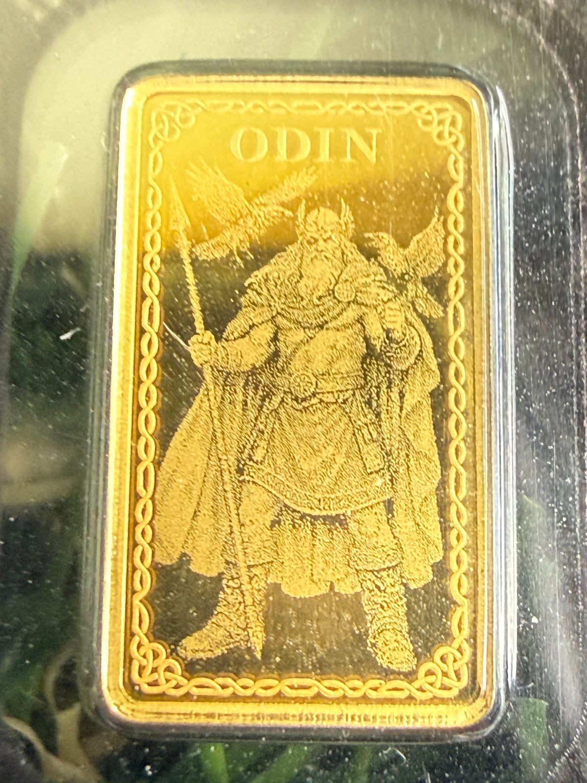 Germania Mint Odin 1/100oz Proof Gold Bullion Bar 999.9 Fine Gold.  5000 Mintage