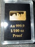 10 Dollars-Elizabeth II Externsteine Gold Bar 1/100 oz Very rare Proof .9999 2022