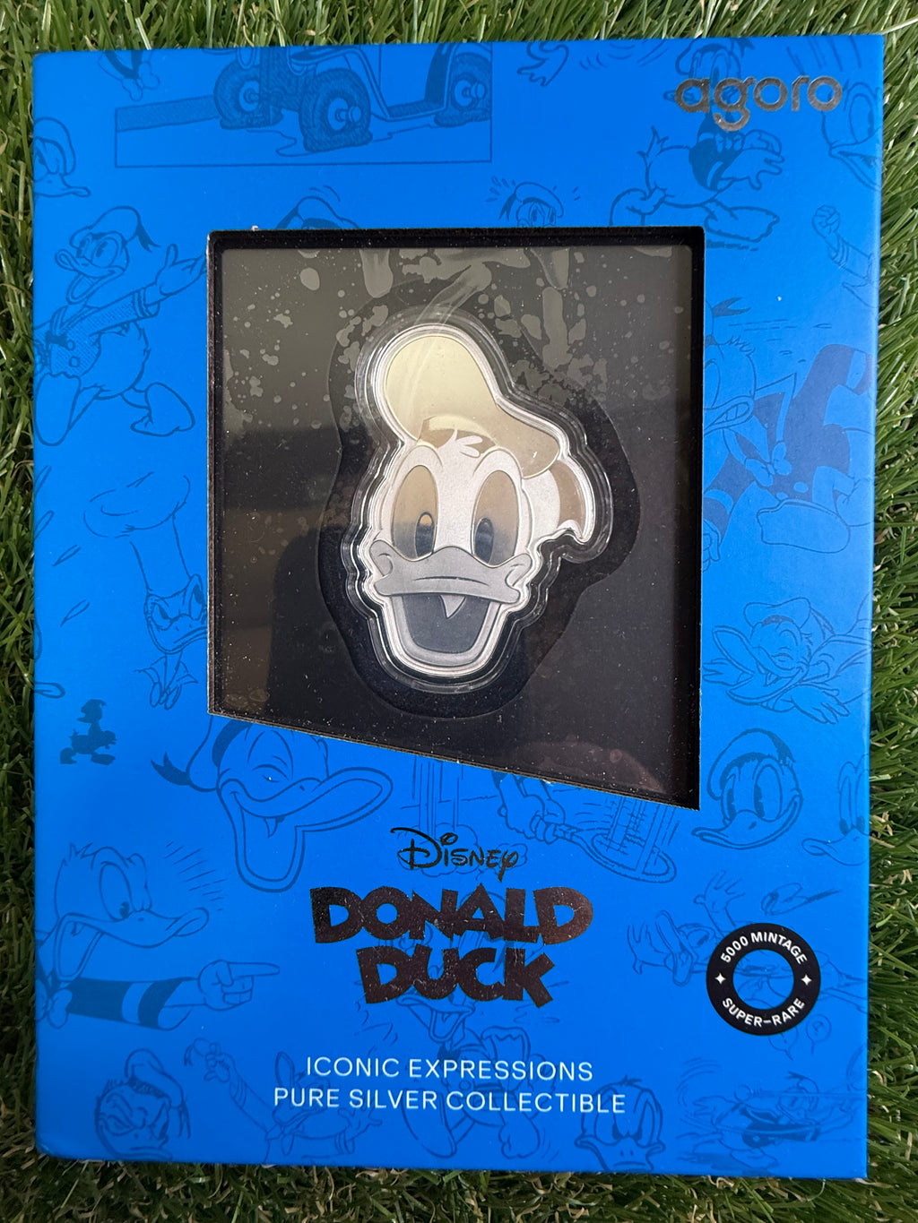 2026 Agoro Donald Duck Bar. 1/2 Troy Ounce.999 Pure Silver Collectable. LM 5000