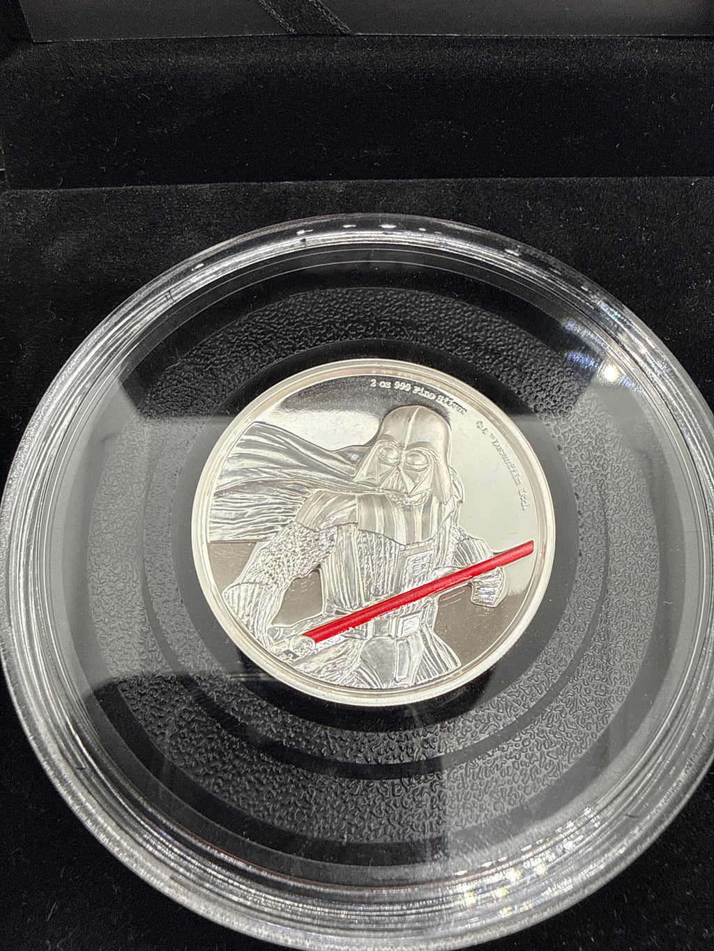 Star Wars Earth Vader 2oz Silver Coin In Collector Box Limited Edition COA 2017