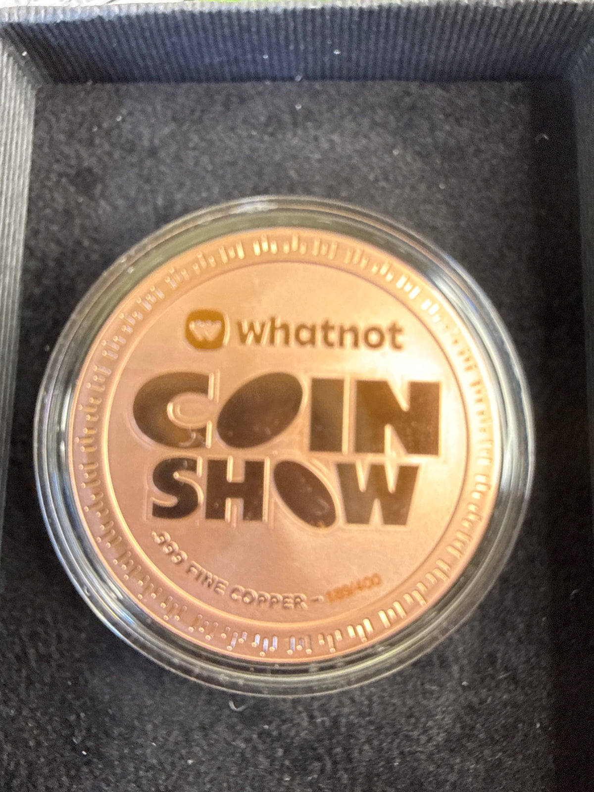 Whatnot Coin Show 1oz Copper Coin limited to 400