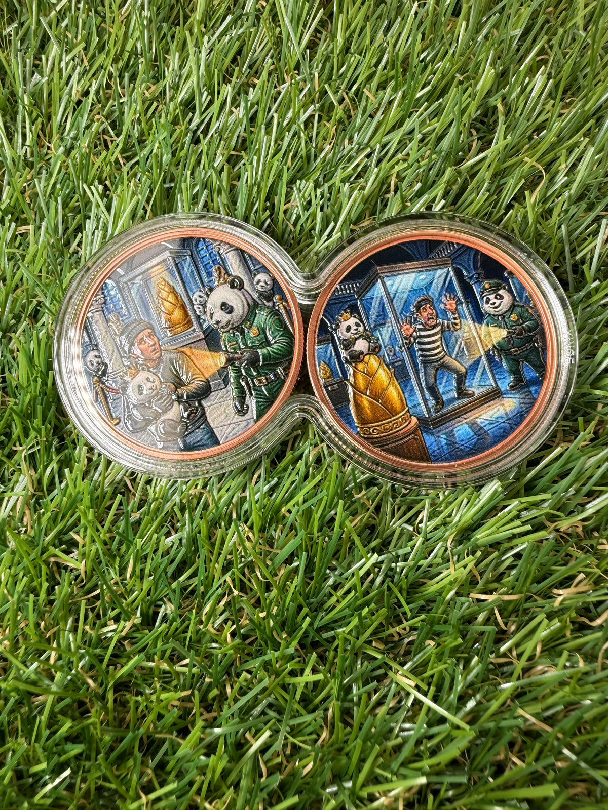 Panda Security at the Museum 2 x 1oz 999 Copper Rounds in Infinity Capsule