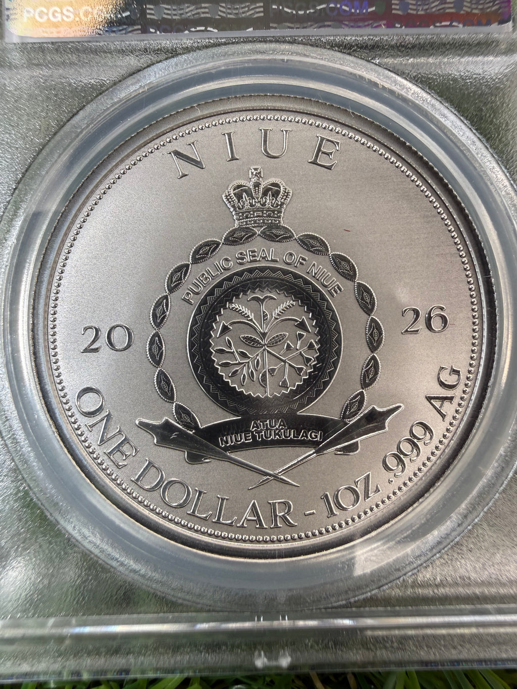Niue Mermaid 2026 Baby Pink Hair 1 OZ .999 Fine Silver PCGS PR70