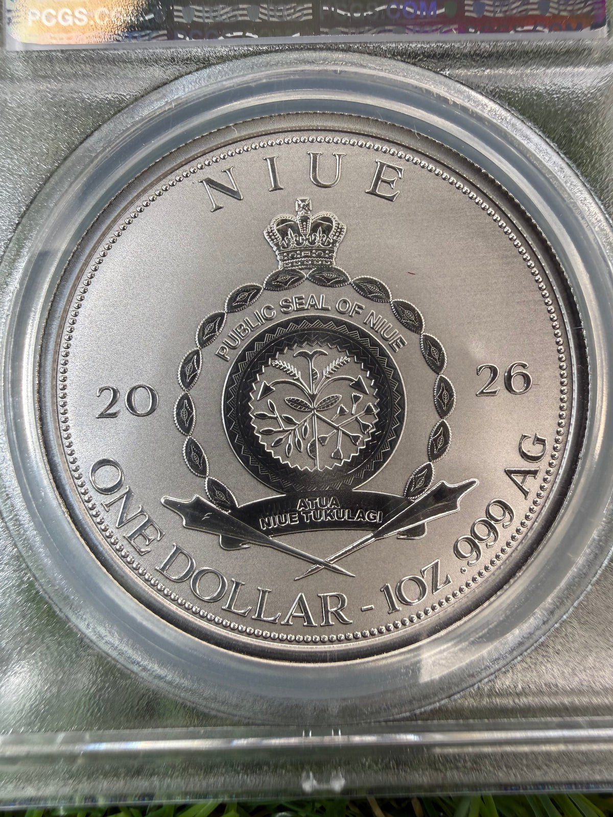 Niue Mermaid 2026 Baby Pink Hair 1 OZ .999 Fine Silver PCGS PR70