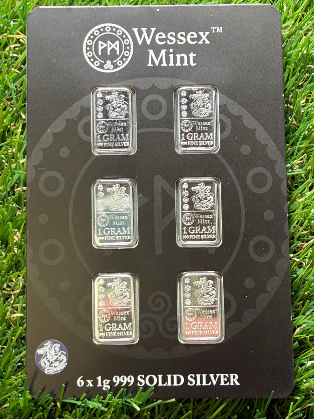 Wessex Mint Silver 6 x George and The Dragon 1g 999 Fine Silver Bars🐉