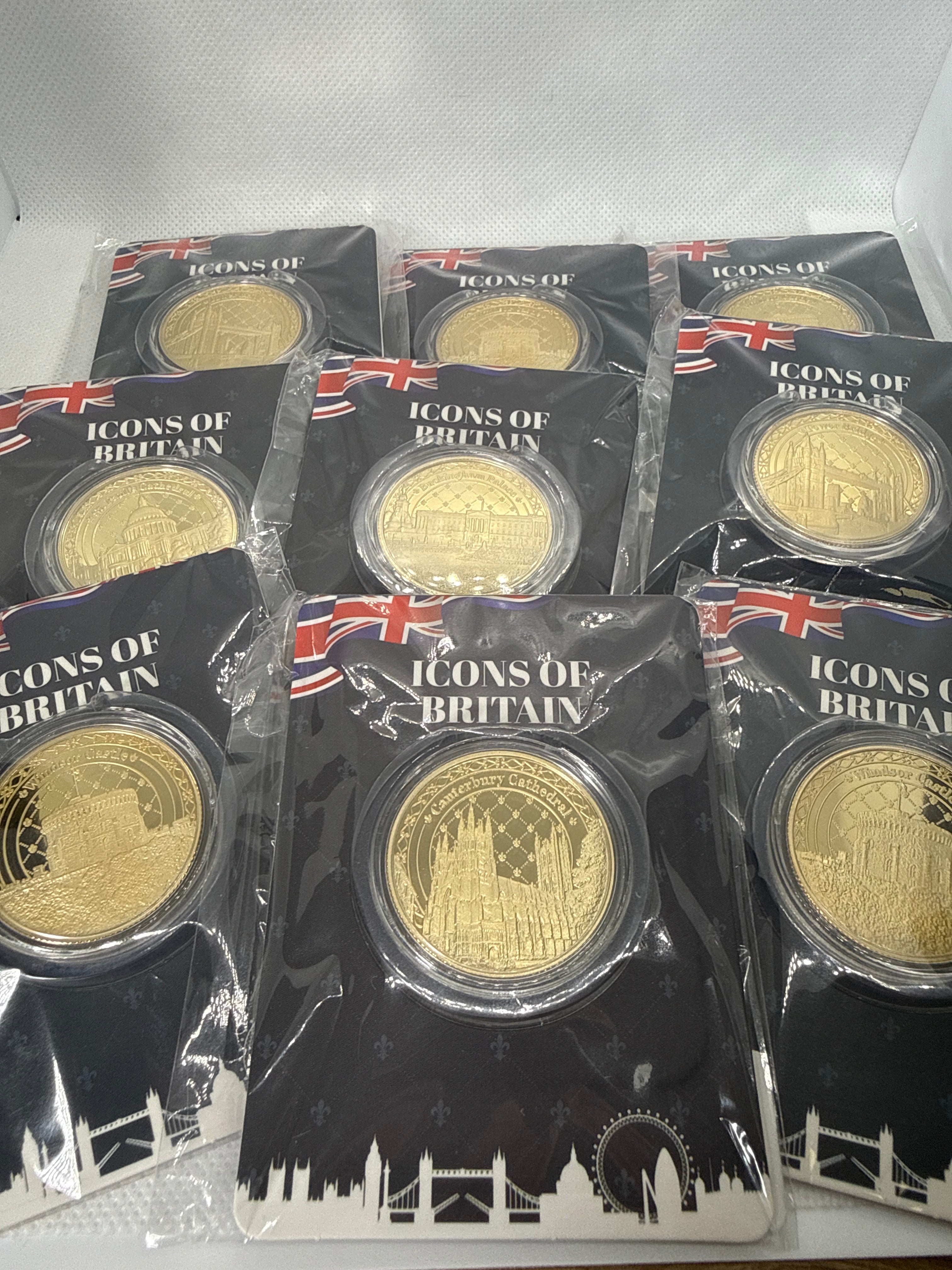 Icons of Britain Fine 24ct Gold Plated Coin Collection