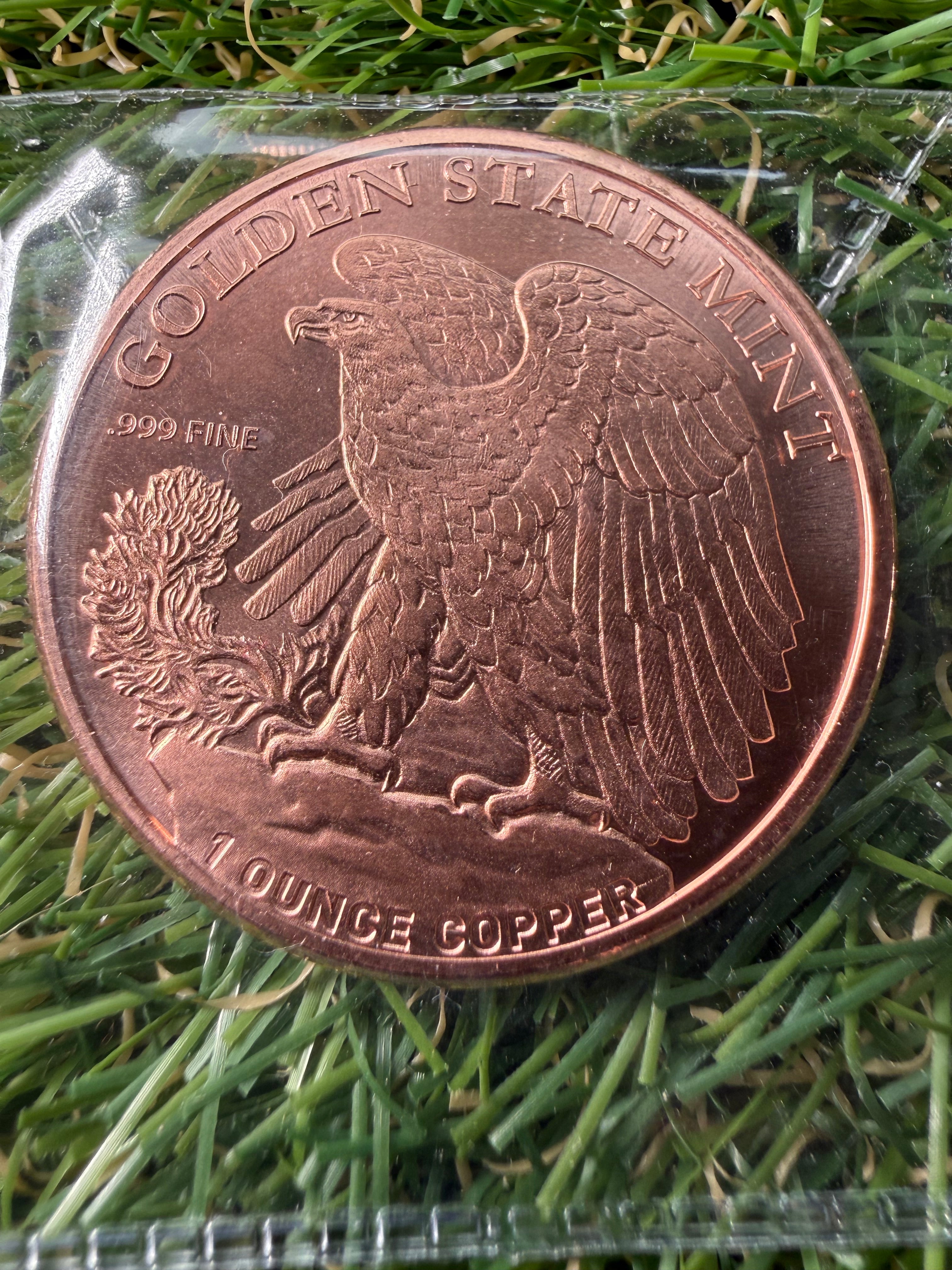 1 oz Copper rounds various designs and mints available