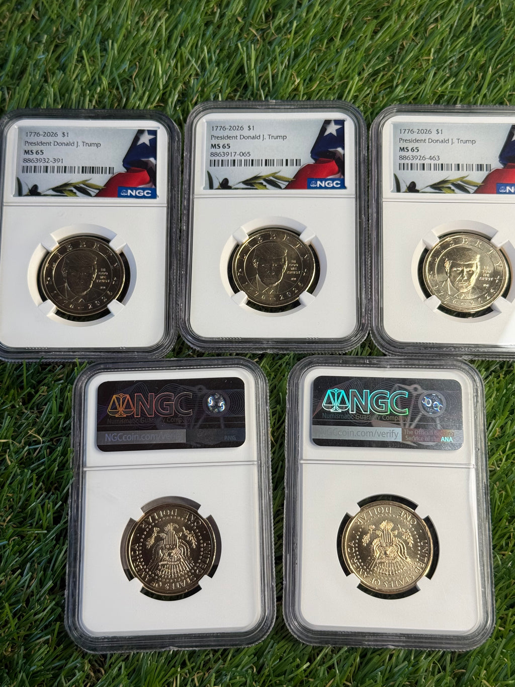 NGC MS65 1776-2026 $1 President Donald J. Trump Commemorative dollar