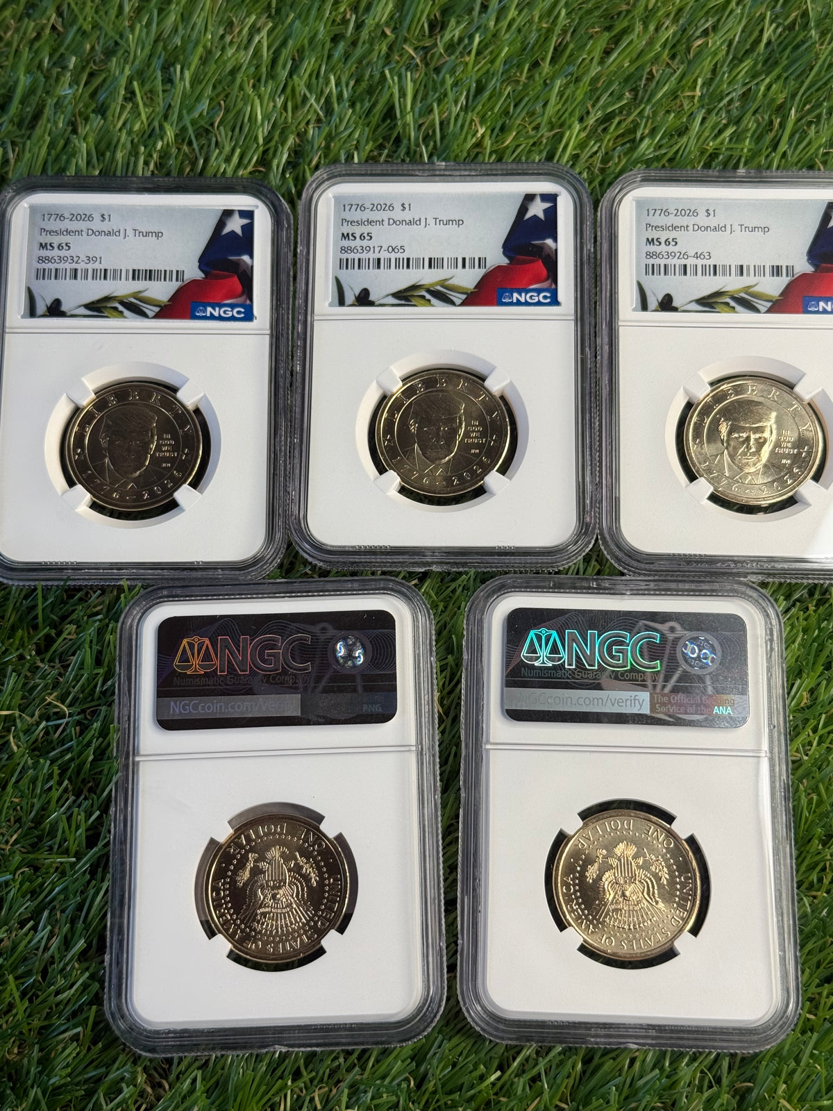 NGC MS65 1776-2026 $1 President Donald J. Trump Commemorative dollar