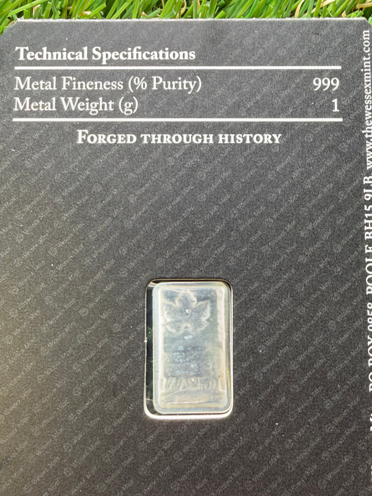 Maple leaf .999 Solid Silver 1g Bar Wessex Mint.  Collect - Gift - Invest. 🍁