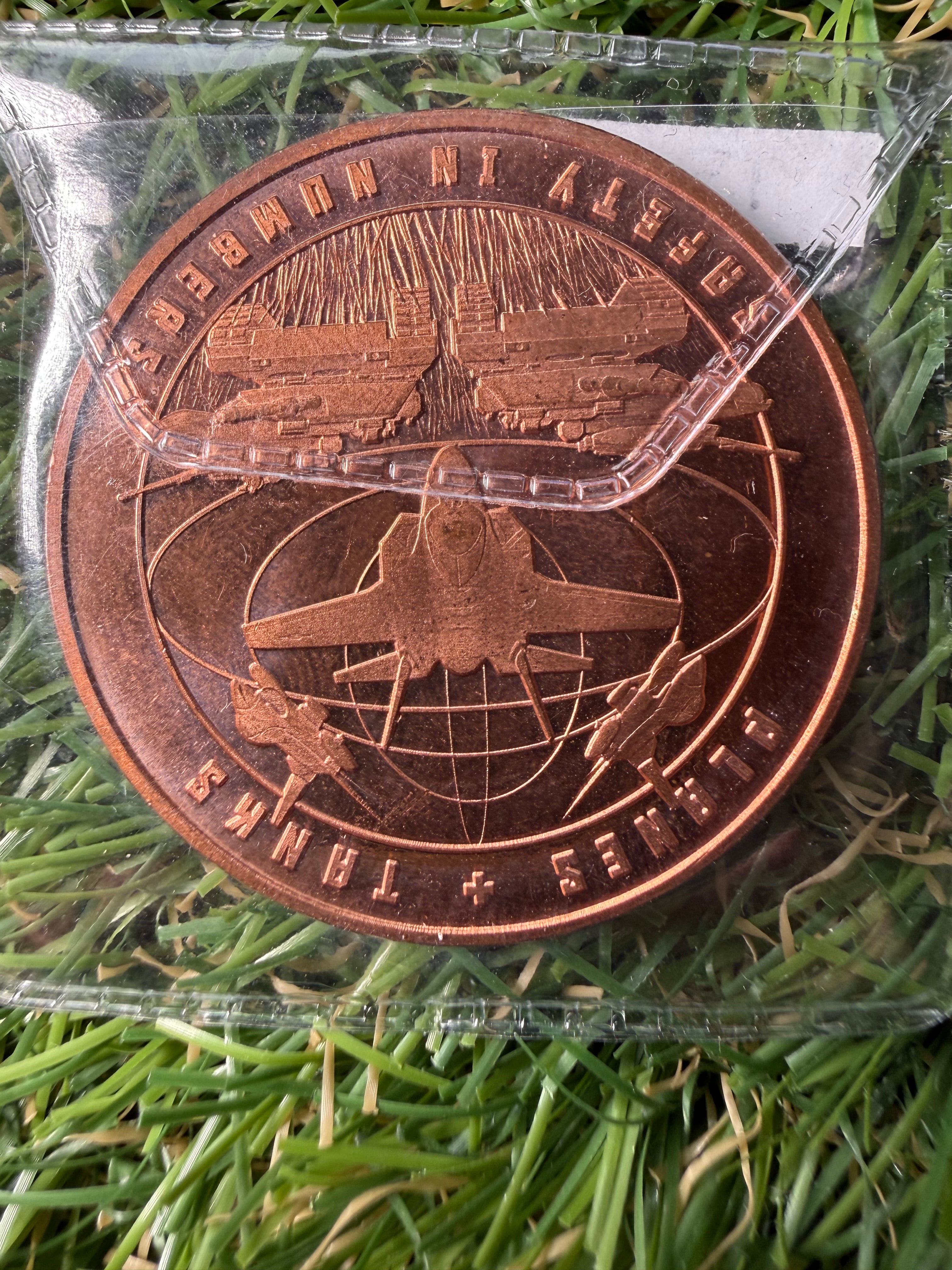 1 oz Copper rounds various designs and mints available