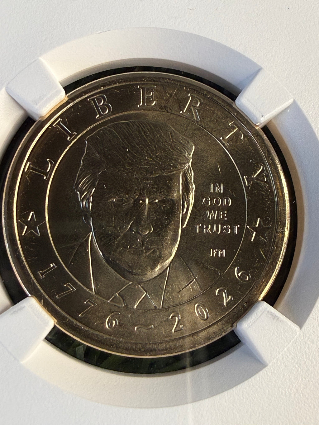 NGC MS65 1776-2026 $1 President Donald J. Trump Commemorative dollar