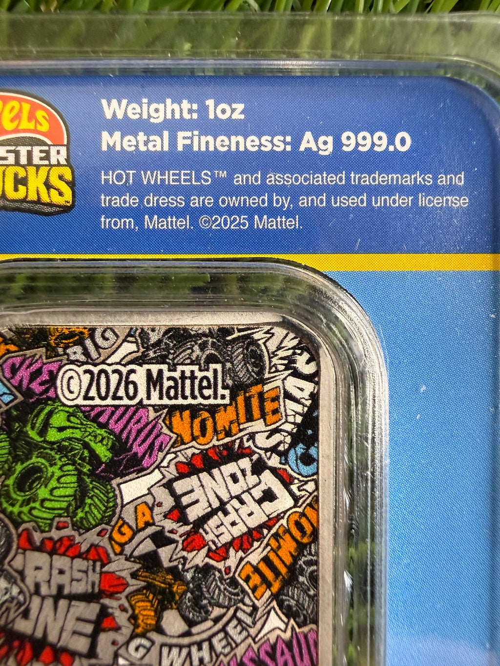 2026 PAMP - Hot Wheels - Mega Wrex - 1 oz 999 Silver Bullion Bar In TEP