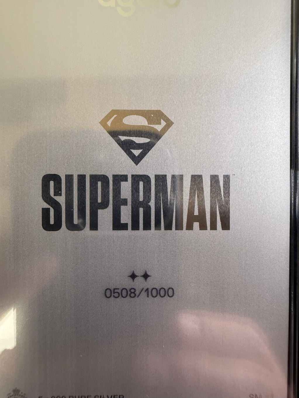 Agoro 2026 Superman Blind Box - Tier 2 508/1000 5 gram Silver Foil