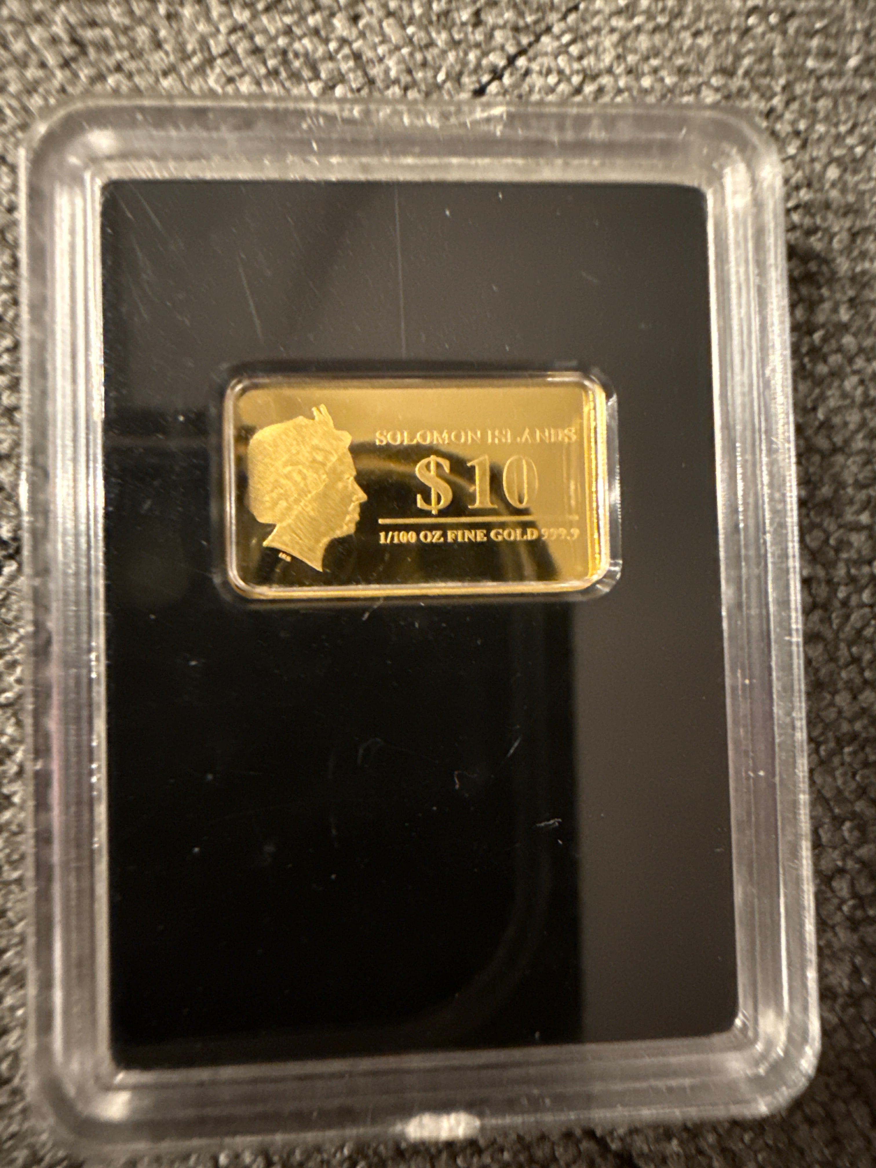 10 Dollars-Elizabeth II Externsteine Gold Bar 1/100 oz Very rare Proof .9999 2022