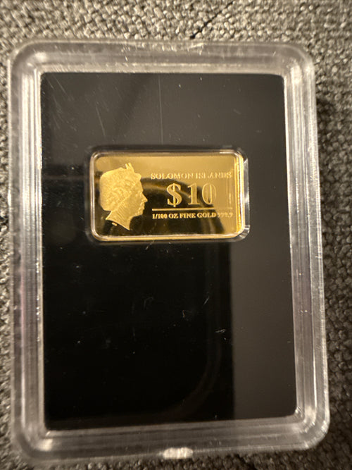 10 Dollars-Elizabeth II Externsteine Gold Bar 1/100 oz Very rare Proof .9999 2022