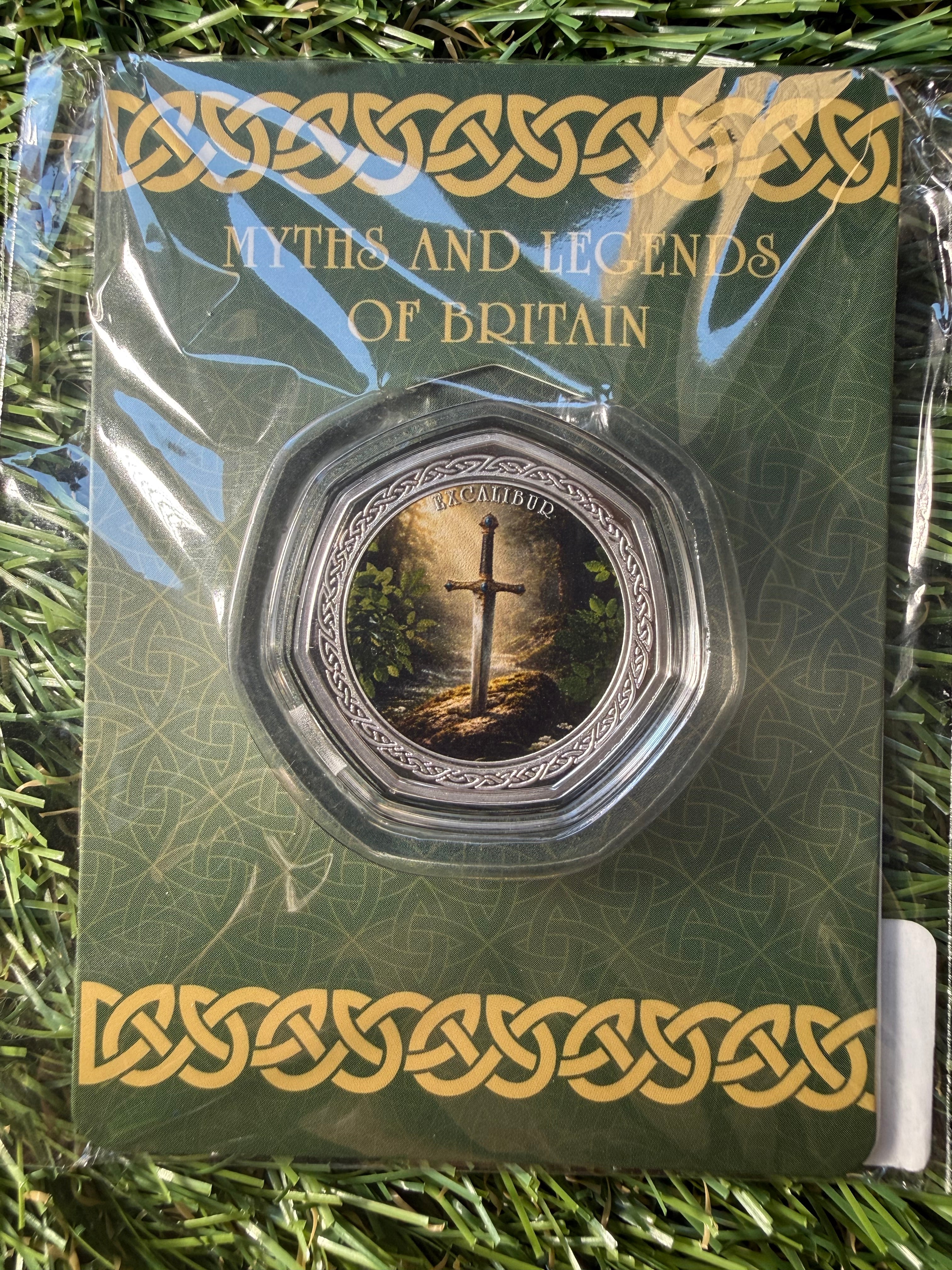 Myths and Legends of Britain 999 Silver Plated Coin Collection in presentation packs
