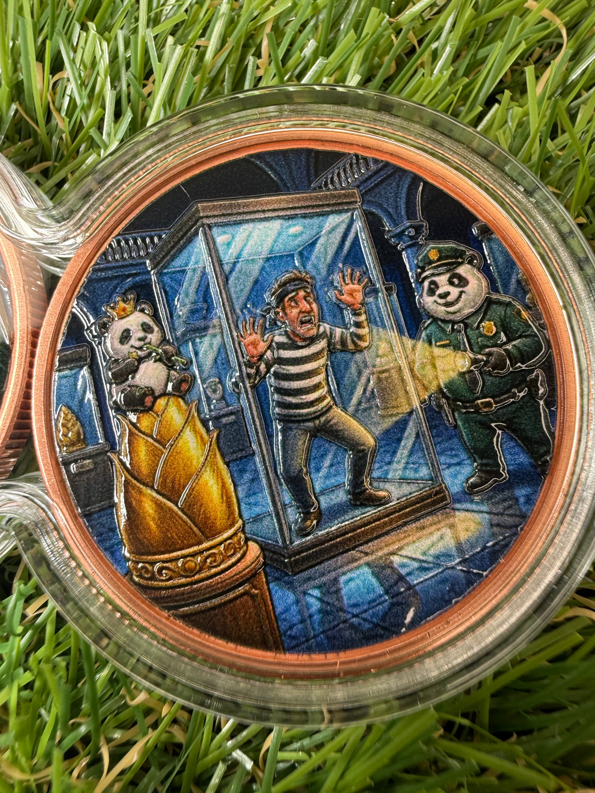 Panda Security at the Museum 2 x 1oz 999 Copper Rounds in Infinity Capsule