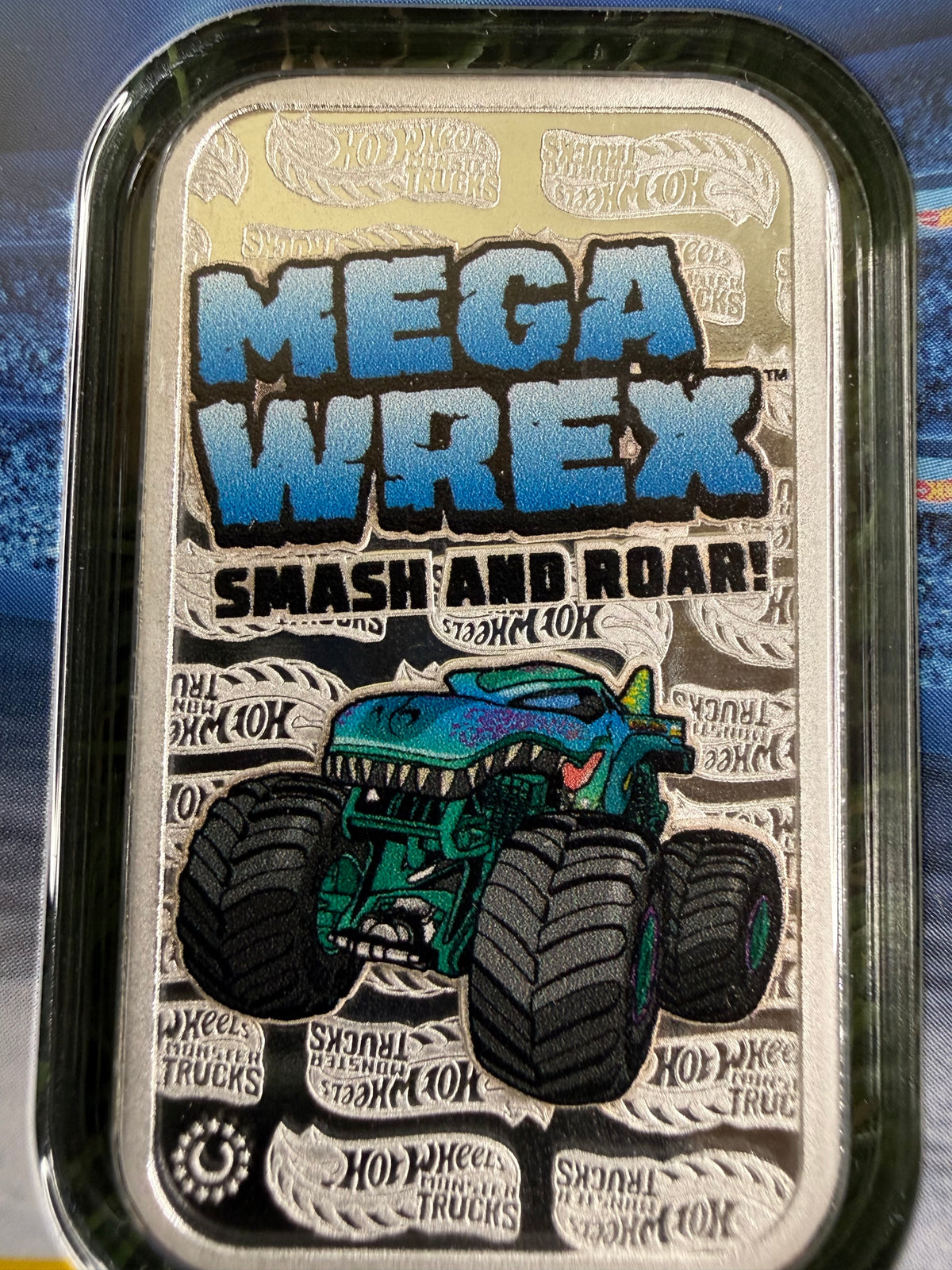 2026 PAMP - Hot Wheels - Mega Wrex - 1 oz 999 Silver Bullion Bar In TEP
