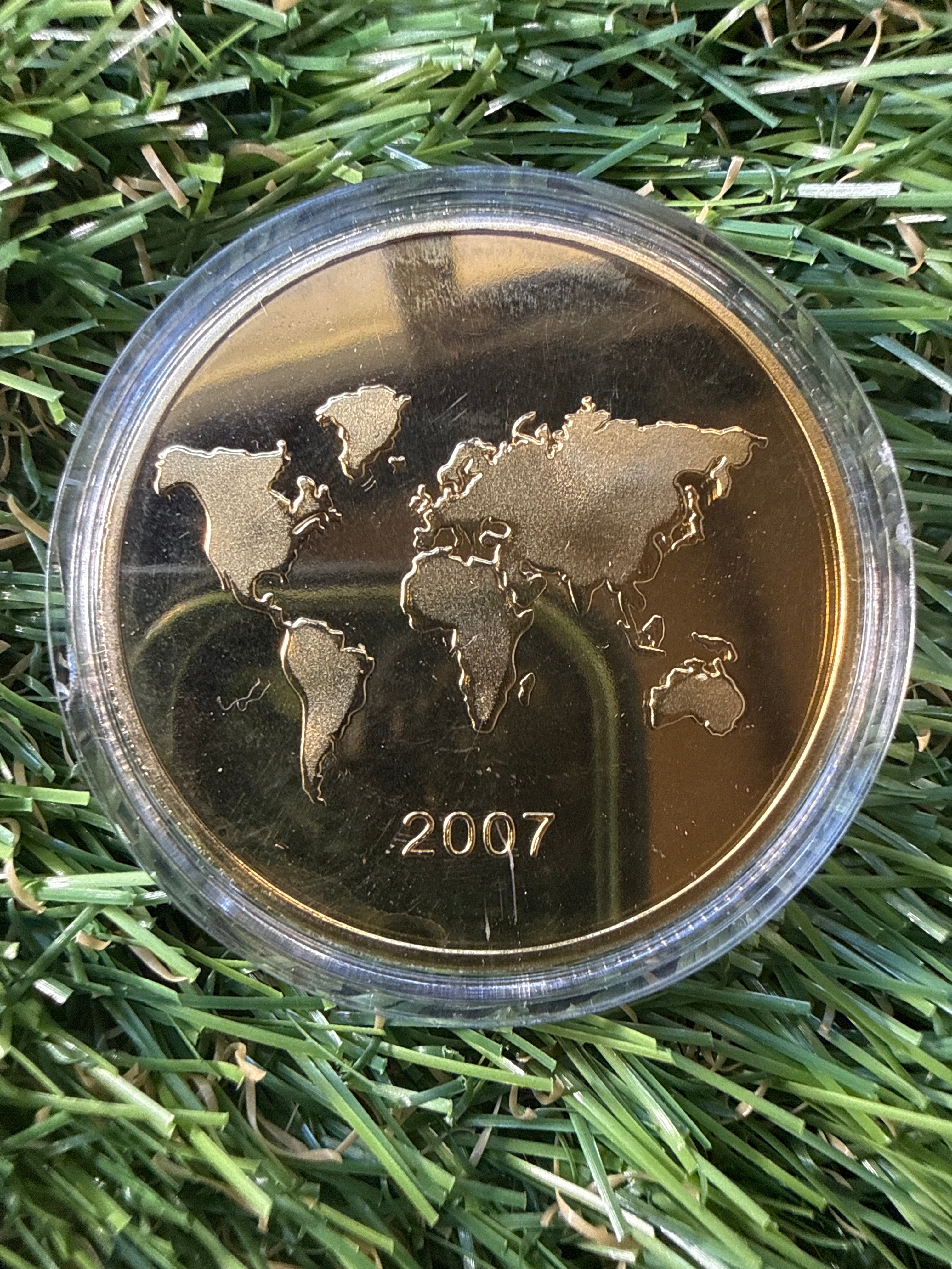 Seven Wonders of the World 2007 gold plated coin collection