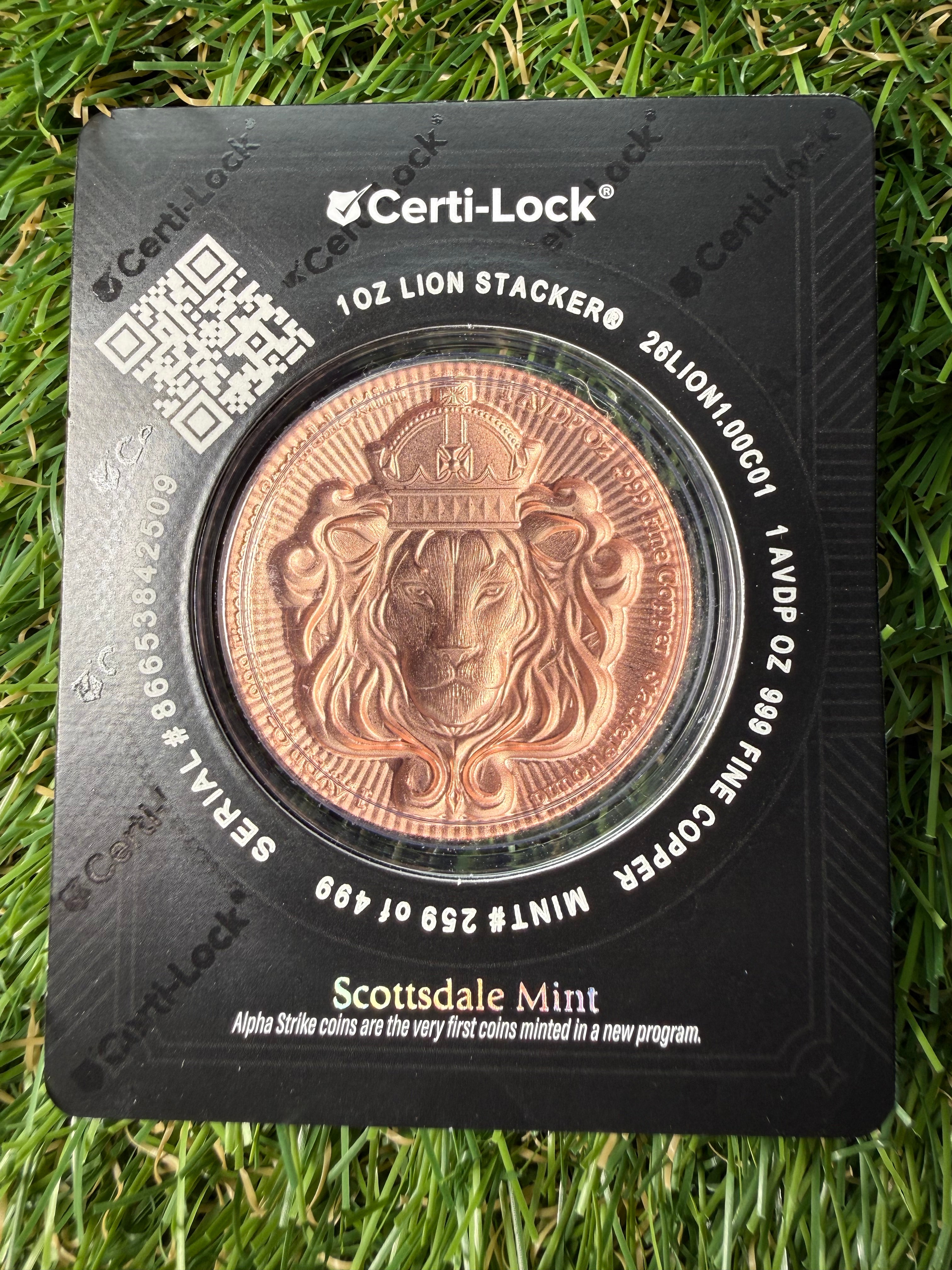 1 oz Copper rounds various designs and mints available