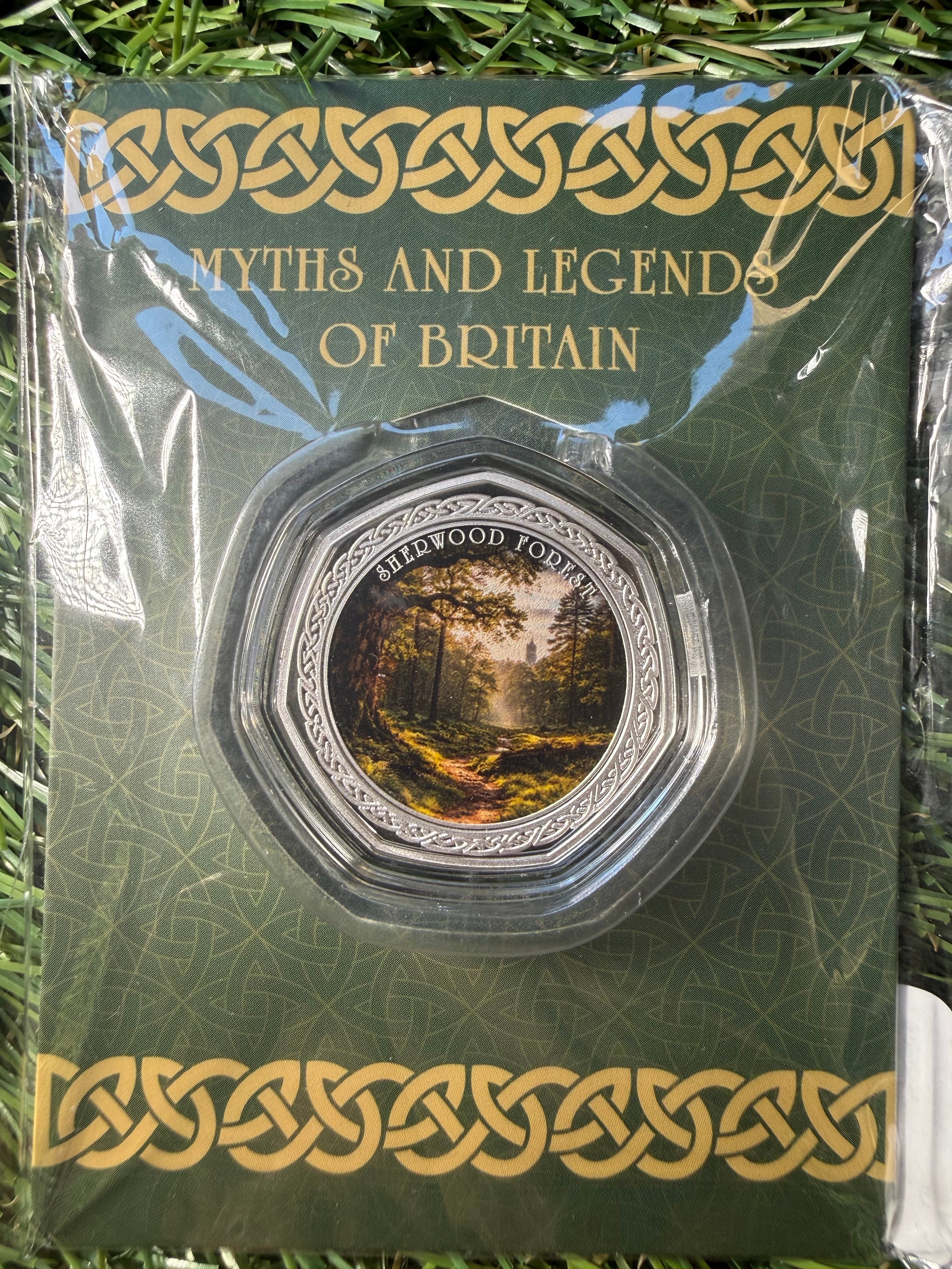 Myths and Legends of Britain 999 Silver Plated Coin Collection in presentation packs
