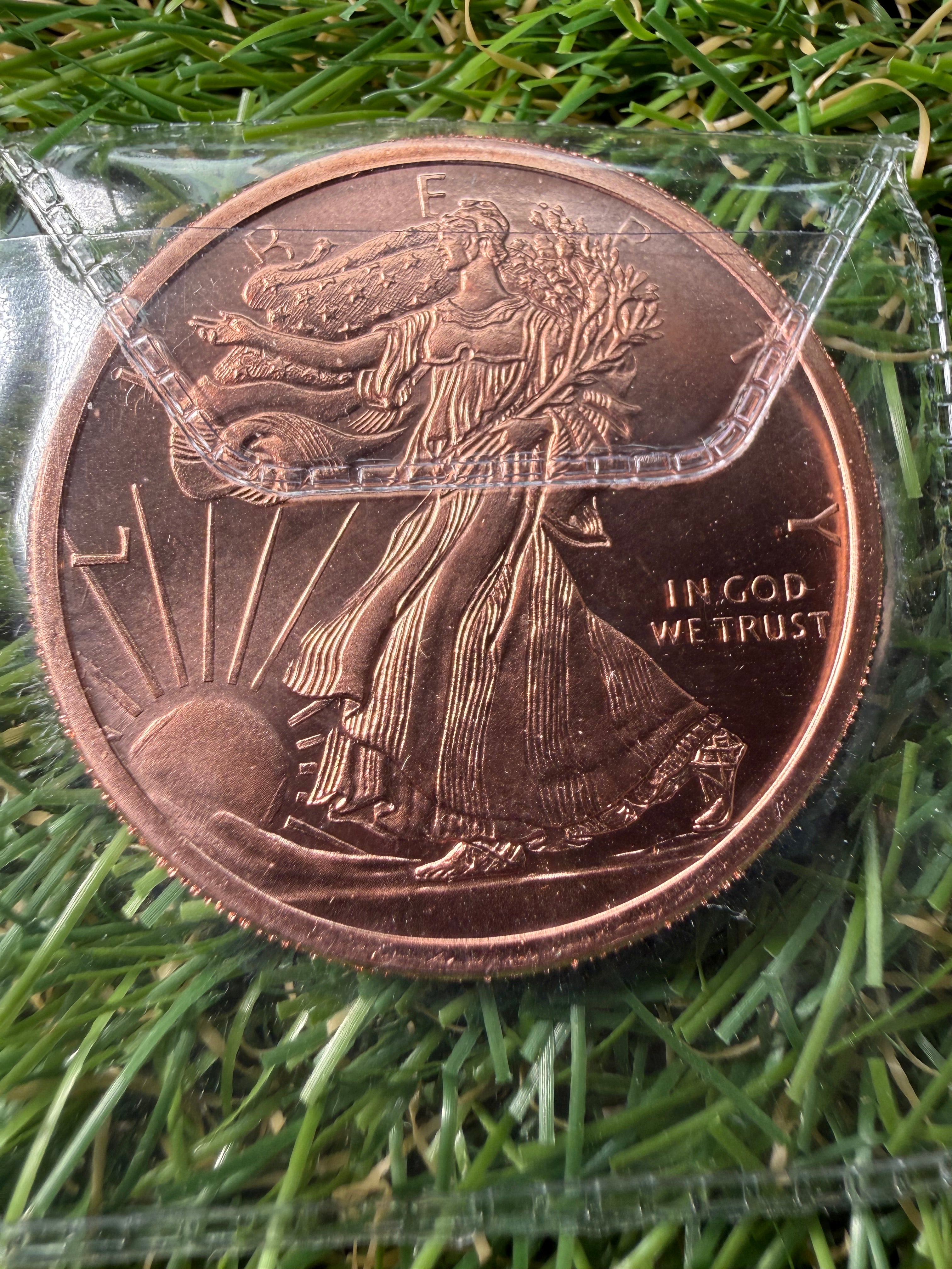 1 oz Copper rounds various designs and mints available